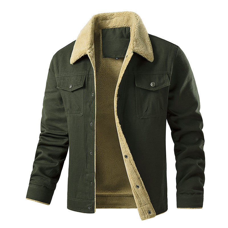 Men's Insulated Utility Jacket with Teddy Lining Mune