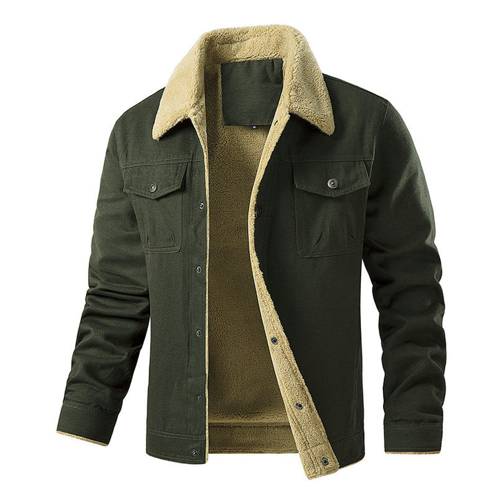 Men's Insulated Utility Jacket with Teddy Lining Mune