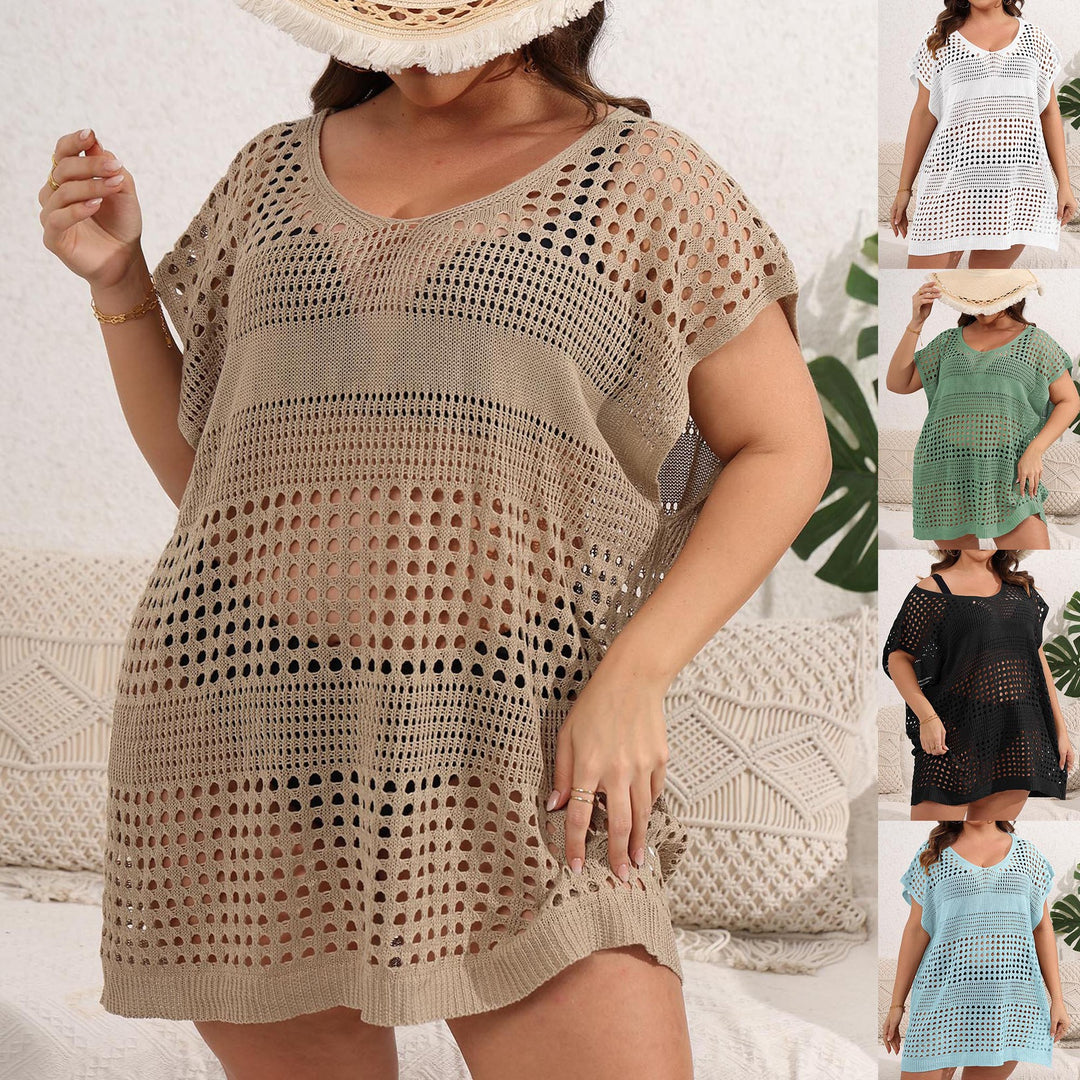Women's airy beach sarong with perforated pattern Mune Fashion