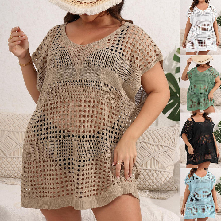 Women's airy beach sarong with perforated pattern Mune Fashion