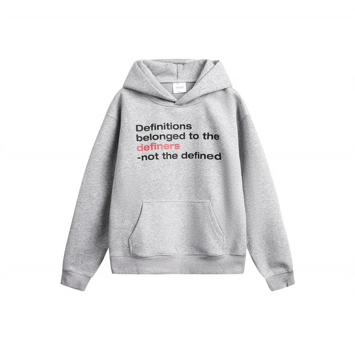 Unisex Oversize Hoodie made of cotton blend with kangaroo pocket and statement print Mune Fashion