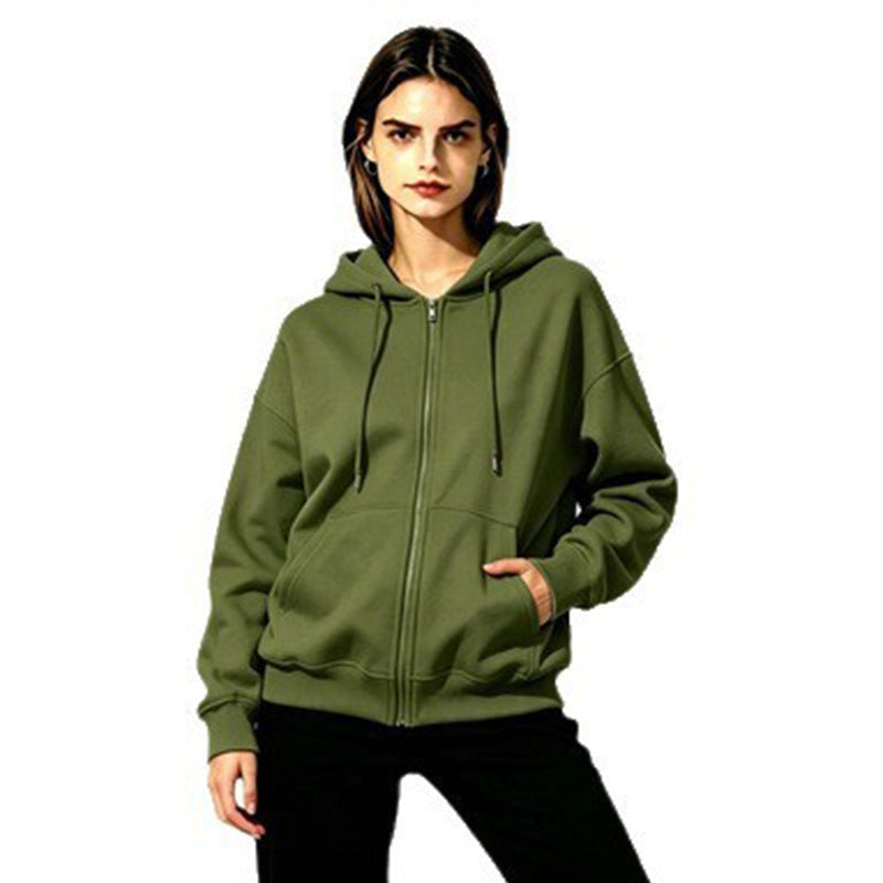 Ladies Soft Hooded Sweatshirt with Full Zip Mune Fashion