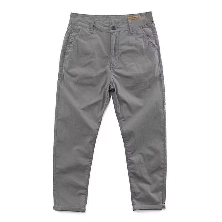 Men's Fashion Chino Pants with Elastic Waistband Mune Fashion