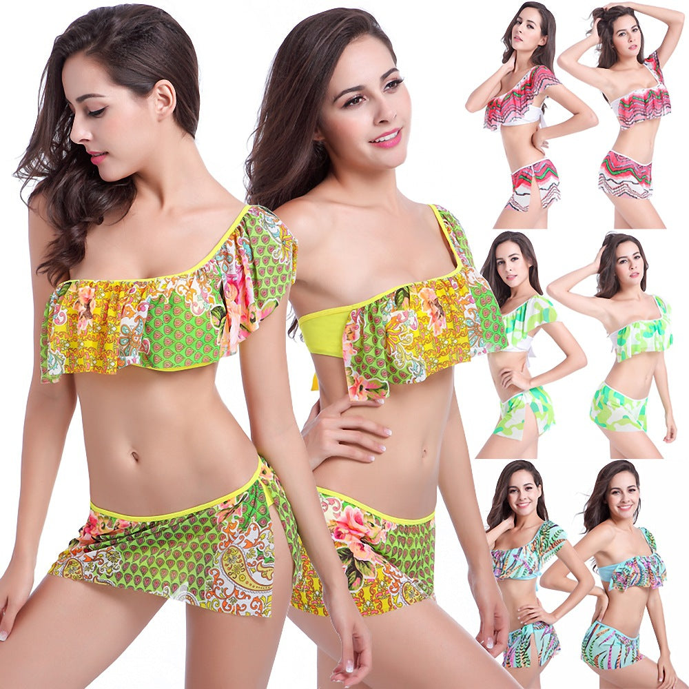 Women's bathing set with voluminous ruffles Mune Fashion