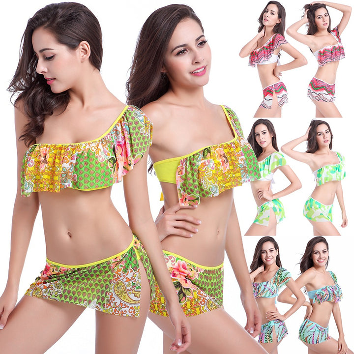 Women's bathing set with voluminous ruffles Mune Fashion