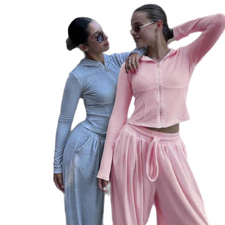Women's loose lounge palazzo pants with elastic comfort waistband, drawstring, and balloon-shaped hem Mune Fashion