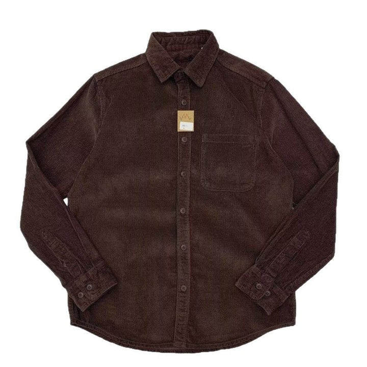 Men's Casual Cord Shirt Jacket Mune Fashion