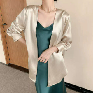 Women's Satin Robe Mune Fashion