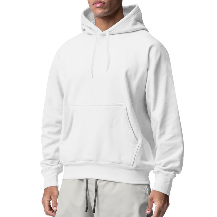 Men's hoodie with kangaroo pocket, relaxed fit and ribbed cuffs Mune Fashion