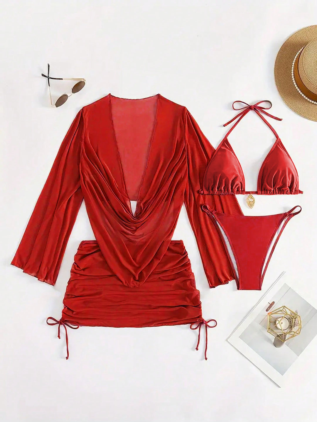 Ladies Bikini Set with elegant wrap top Mune Fashion