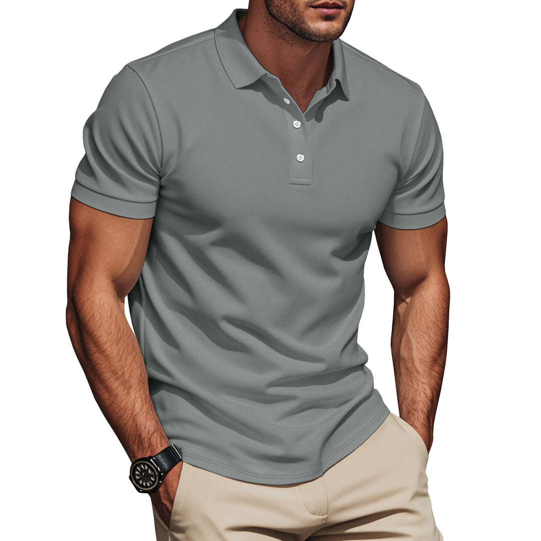 Men's Pima cotton polo with Kent collar, slim silhouette and reinforced button placket Mune Fashion