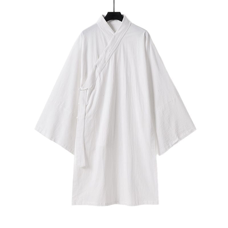 Unisex Oversize-Kimono-Coat made of cotton blend with loose fit and tie belt Mune Fashion