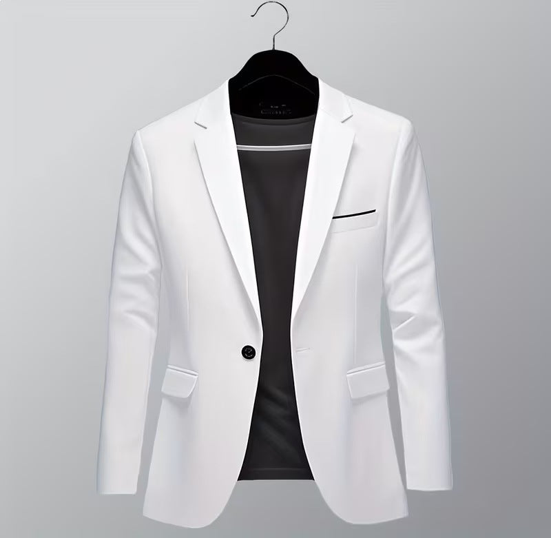 Men's tailored business jacket with stretch comfort and modern lapel Mune Fashion