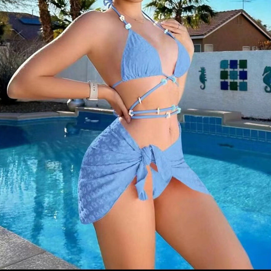 Women’s Bikini Set with Innovative Wrap Skirt Mune Fashion