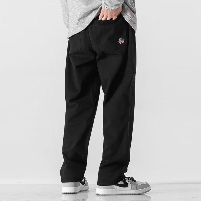 Men's Casual Wide-Cut Chino Pants Mune Fashion