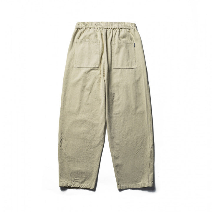 Unisex locker cut cropped leisure pants with elastic waistband, drawstring, and carabiner detail Mune Fashion