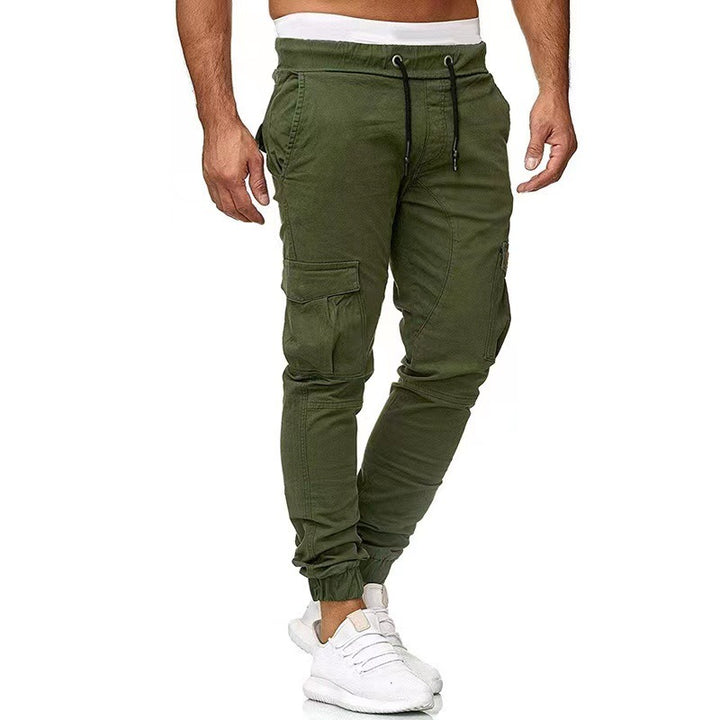 Men's Tactical Cargo Joggers with Drawstring, Elastic Cuffs, and Multiple Pockets Mune Fashion