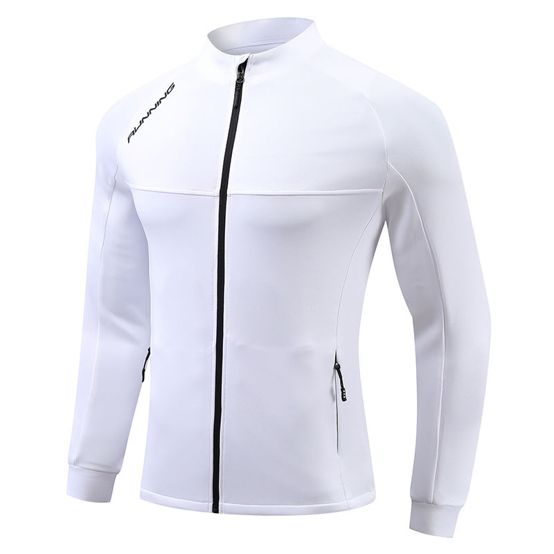 Men's fitted breathable running jacket with full zip and zippered pockets Mune Fashion