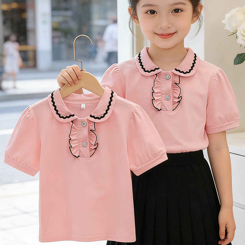Girl's stylish blouse with ruffle details Mune Fashion