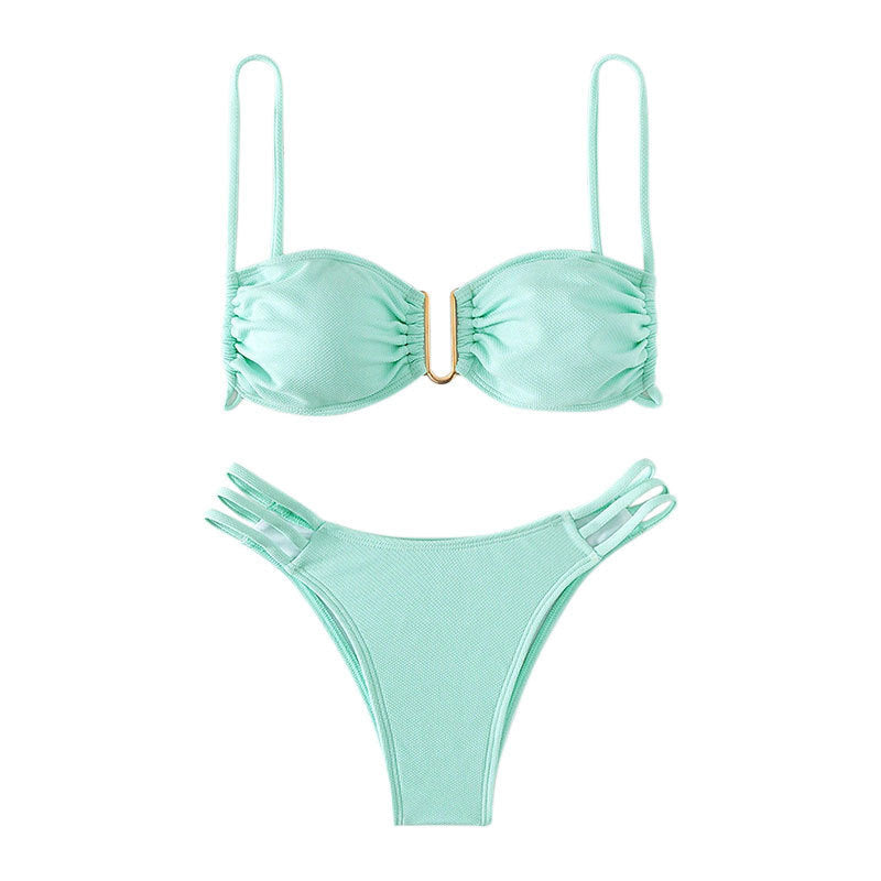 Women's Push-Up Bikini Set with Elegant Ruffle Design Mune Fashion