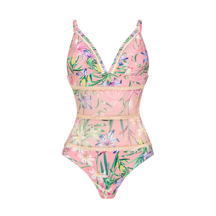 Women's bikini set with elegant, long transparent sleeves Mune Fashion