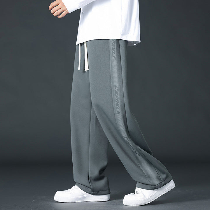 Men's Comfortable Sport Jogging Pants with Side Stripes