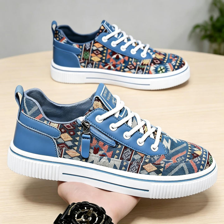 Unisex leisure sneakers with fashionable ethnic pattern Mune Fashion