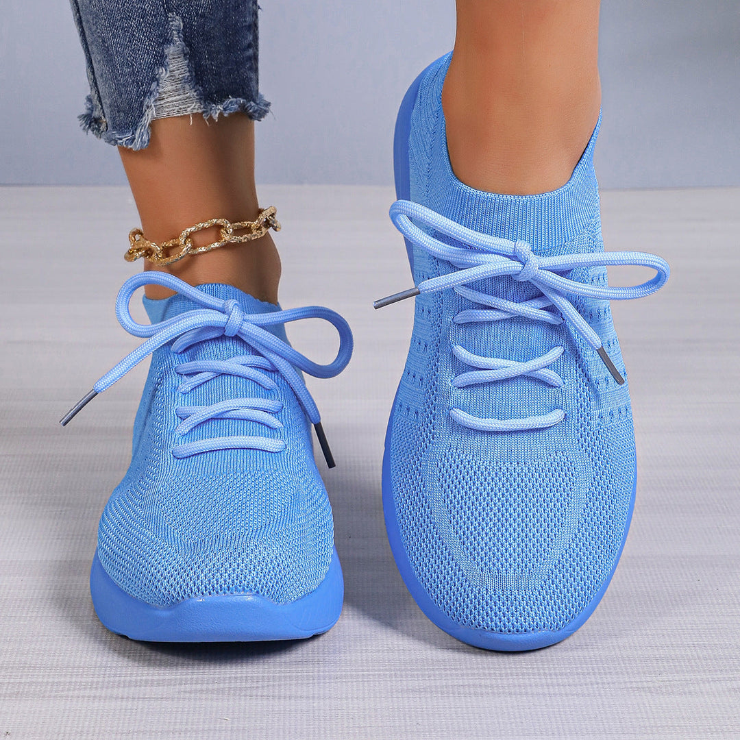 Ladies breathable slip-on sports shoes with flexible upper material Mune Fashion