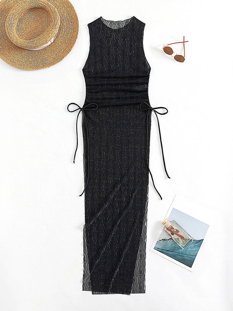 Women's Casual Maxi Dress with Ruffle Details Mune Fashion