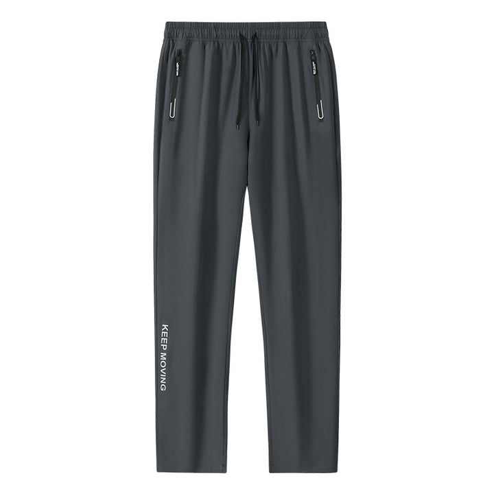 Men's Sporty Jogging Pants with Side Zippers Mune Fashion