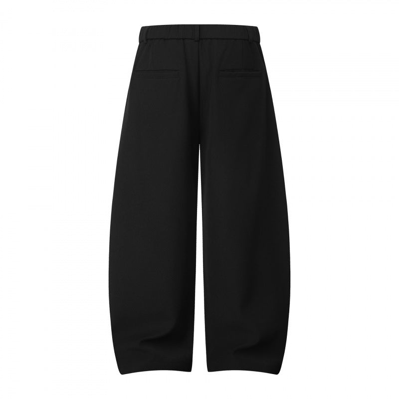 Ladies culotte pants with balloon-like silhouette, high waist and pleats Mune Fashion