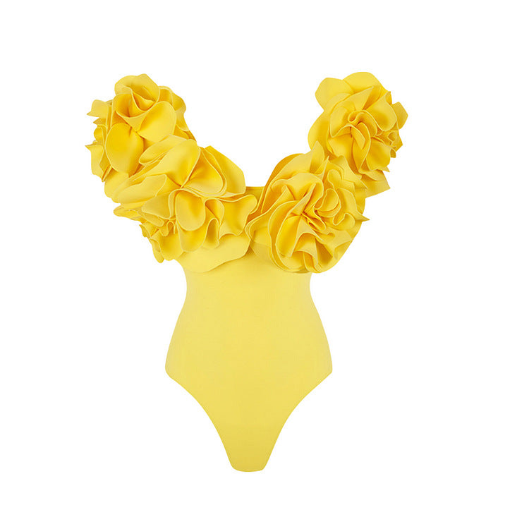 Women’s One-Piece Swimsuit with Voluminous Ruffles Mune Fashion