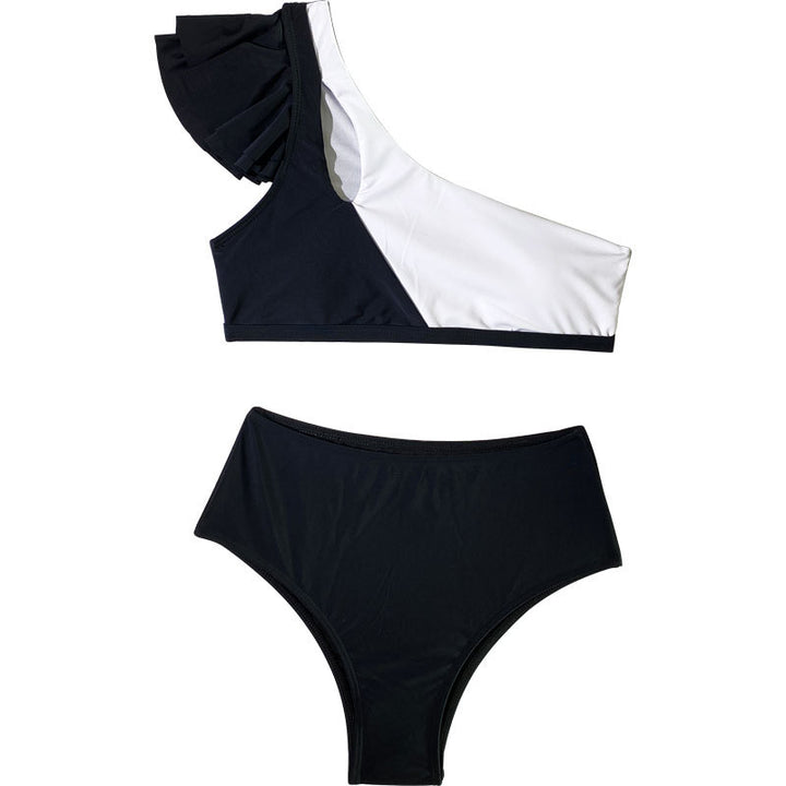 Women's asymmetrical bikini set with high waist Mune Fashion