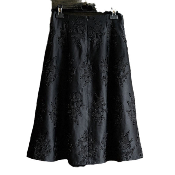 Ladies Elegant Maxi Skirt with Floral Pattern Mune Fashion