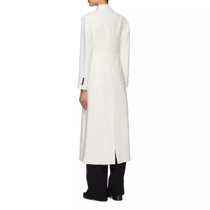Women floor-length tailored blazer-coat with structured tailoring silhouette Mune Fashion