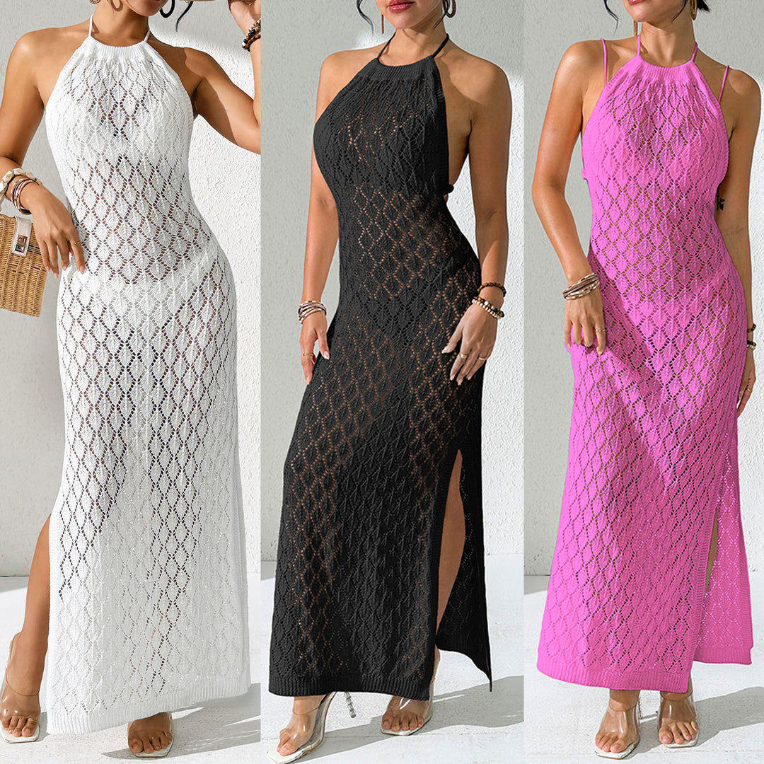 Ladies crocheted beach maxi dress Mune Fashion