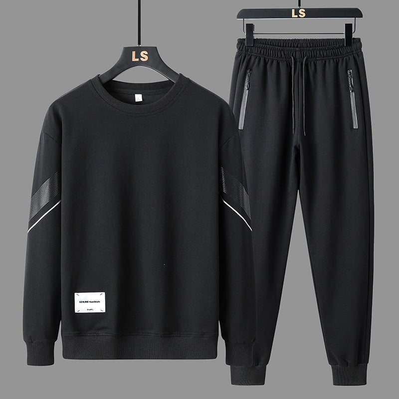 Men's sporty leisure training set made of sweatshirt & joggers with zip pockets Mune Fashion