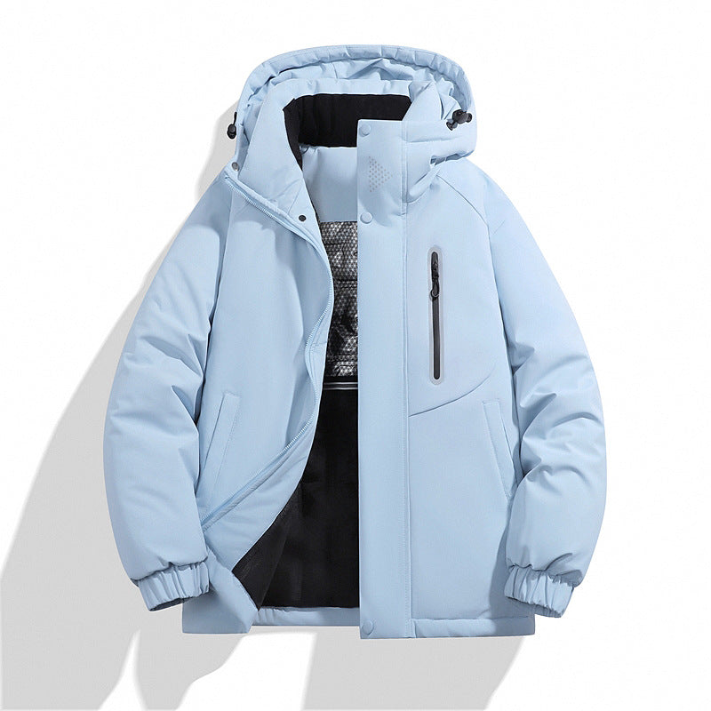 Men's Padded Hooded Winter Jacket with Water-Repellent Membrane and Welded Chest Pocket Mune Fashion