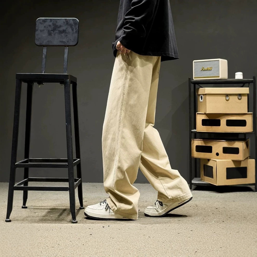 Men's Fashion Cargo Pants with Wide Legs Mune Fashion