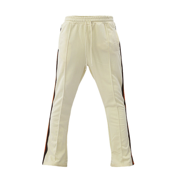Men's Slim-Fit Jogging Pants with Drawstring, Distinctive Decorative Seams & Side Panel Mune Fashion