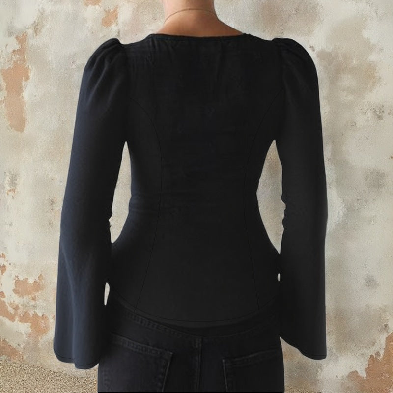 Women's Tailored Lace Blazer with Button Placket and Peplum Mune Fashion
