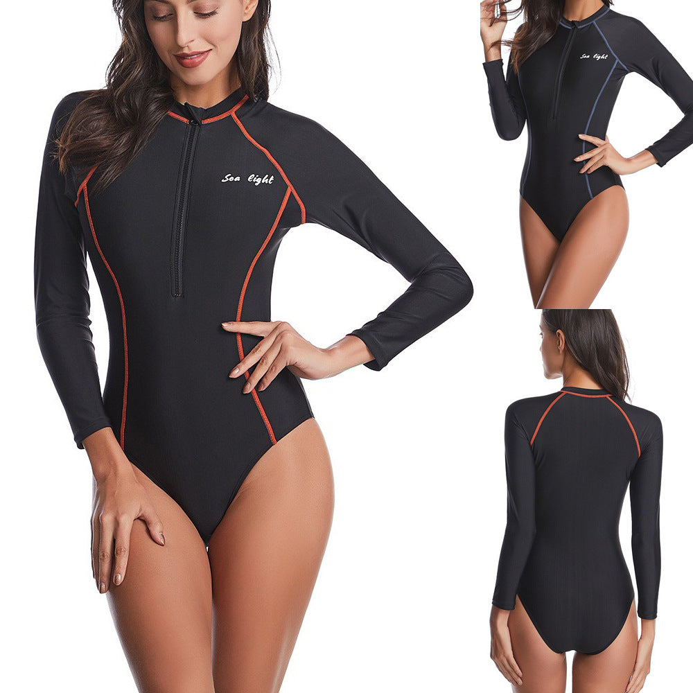 Women Long Sleeve Wetsuit Mune Fashion