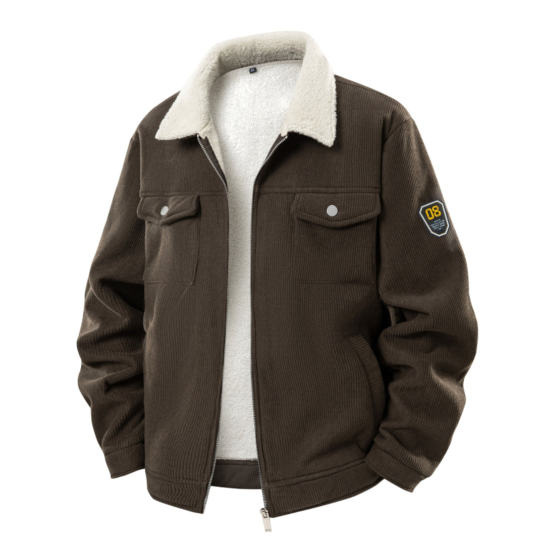 Men's Cozy Cord Jacket with Teddy Lining Mune Fashion