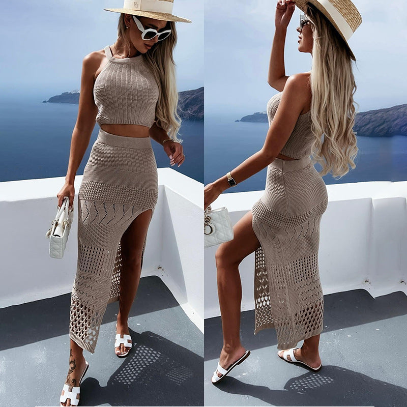 Women's airy knitted two-piece set Mune Fashion