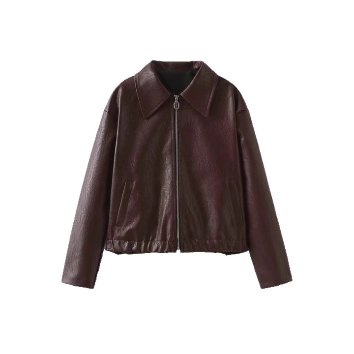 Women's Classic Faux Leather Jacket