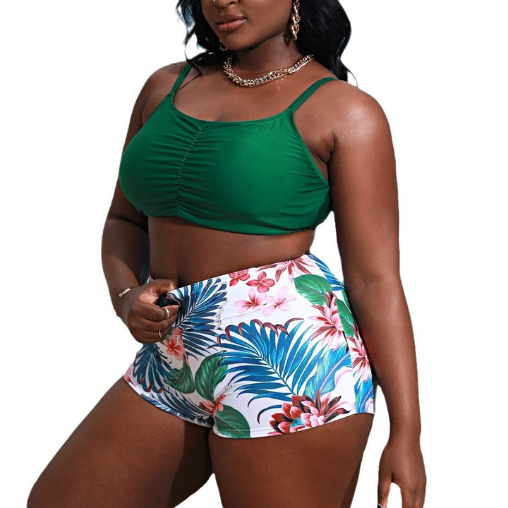 Women's bikini set with floral design and adjustable straps Mune Fashion