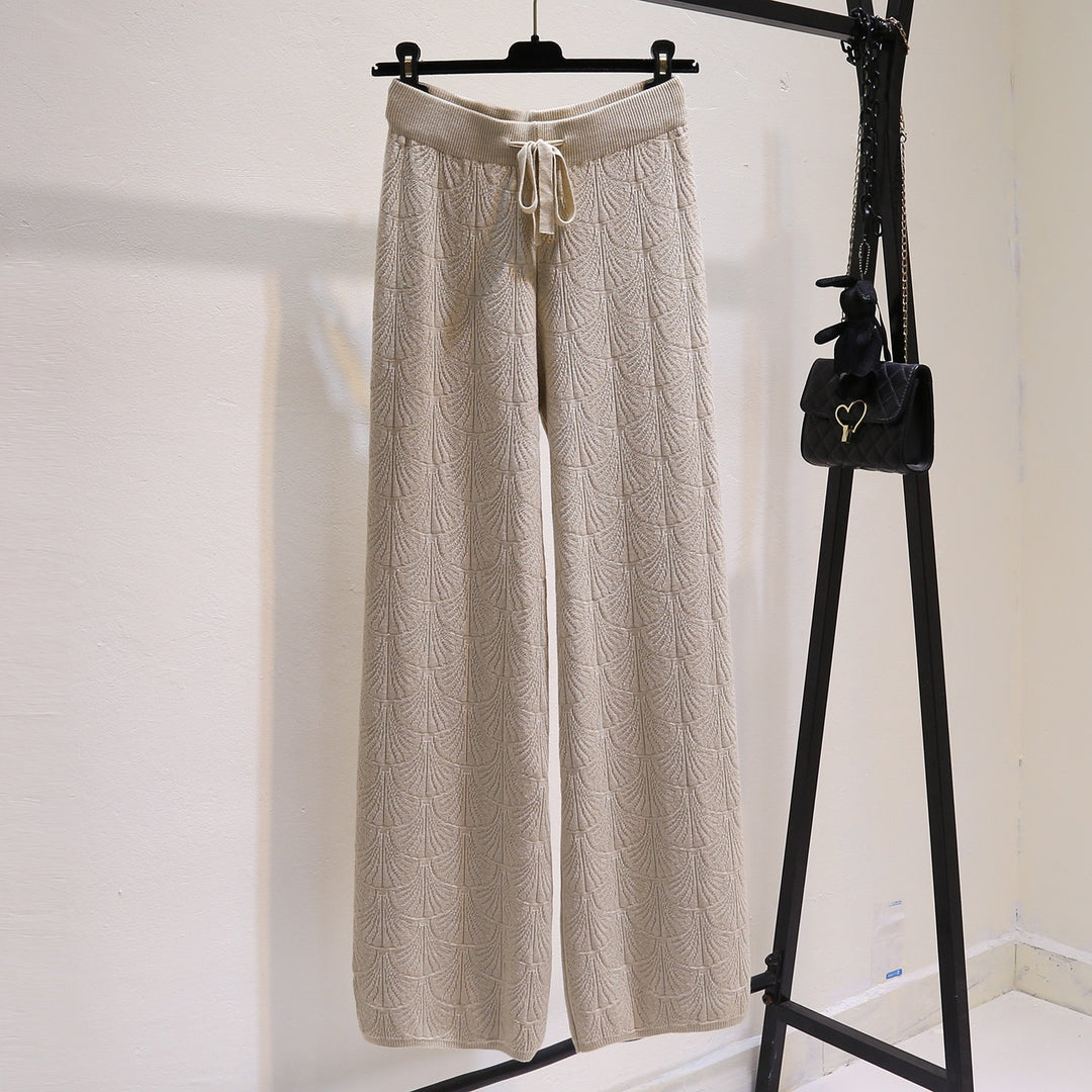 Women Wide and Comfortable Jersey Pants Mune Fashion