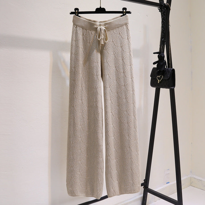 Women Wide and Comfortable Jersey Pants Mune Fashion