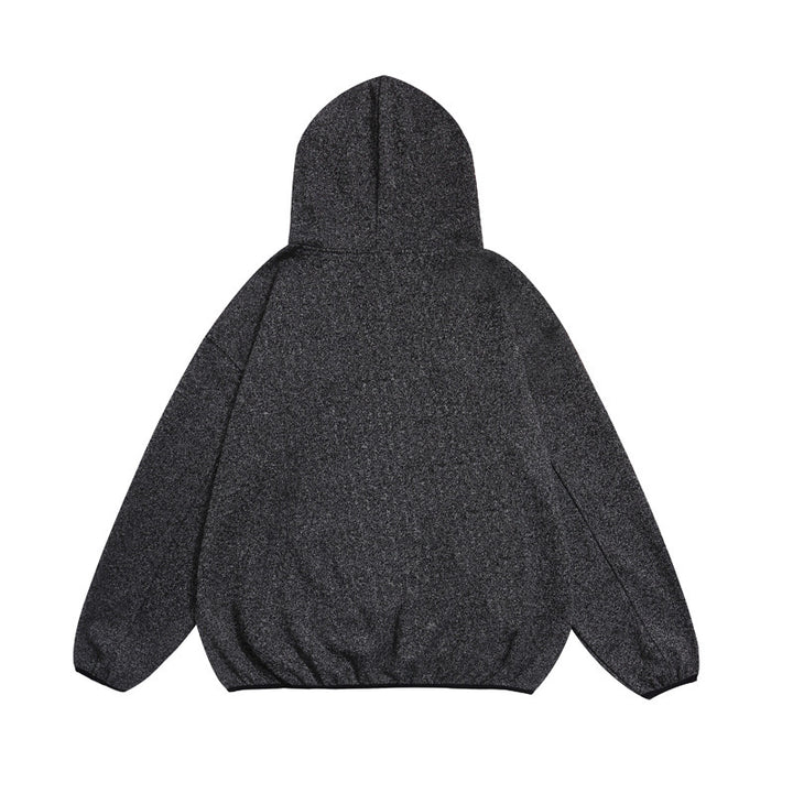 Unisex Cozy Oversized Hoodie with Elastic Hem and Half Zipper Mune Fashion