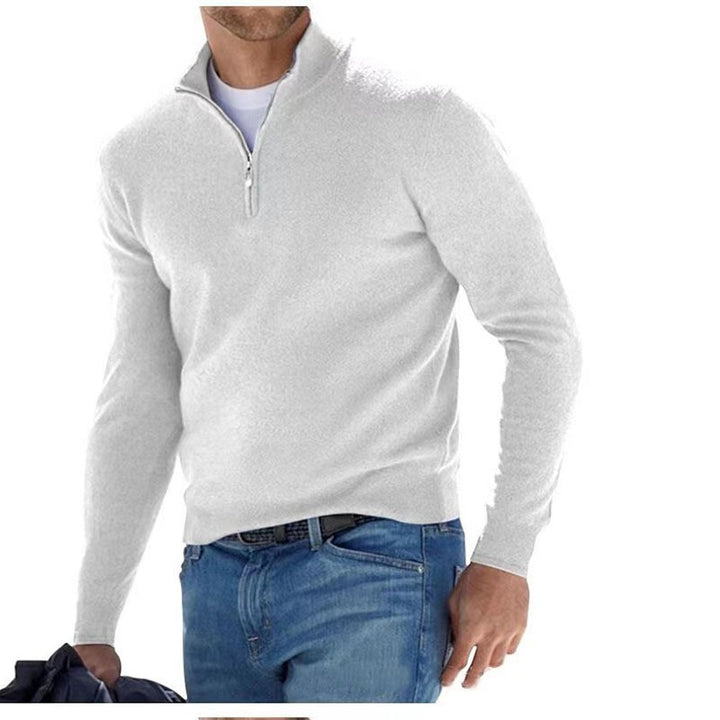 Women's lightweight sweatshirt pullover with half zipper Mune Fashion